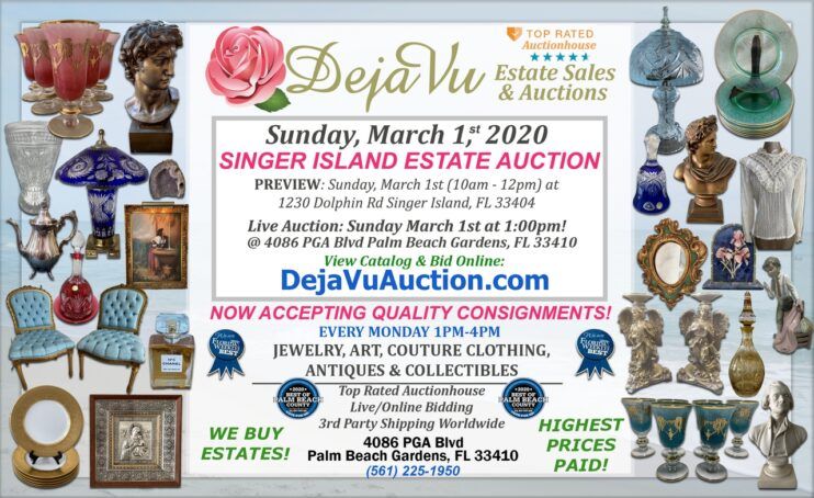 DejaVu estate sales and auctions banner